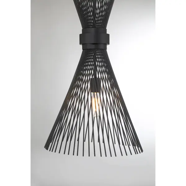 Longfellow 1-Light Pendant in Matte Black - Image 5