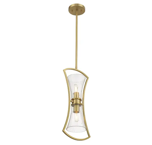 Bennington 2-Light Pendant in Warm Brass - Image 5
