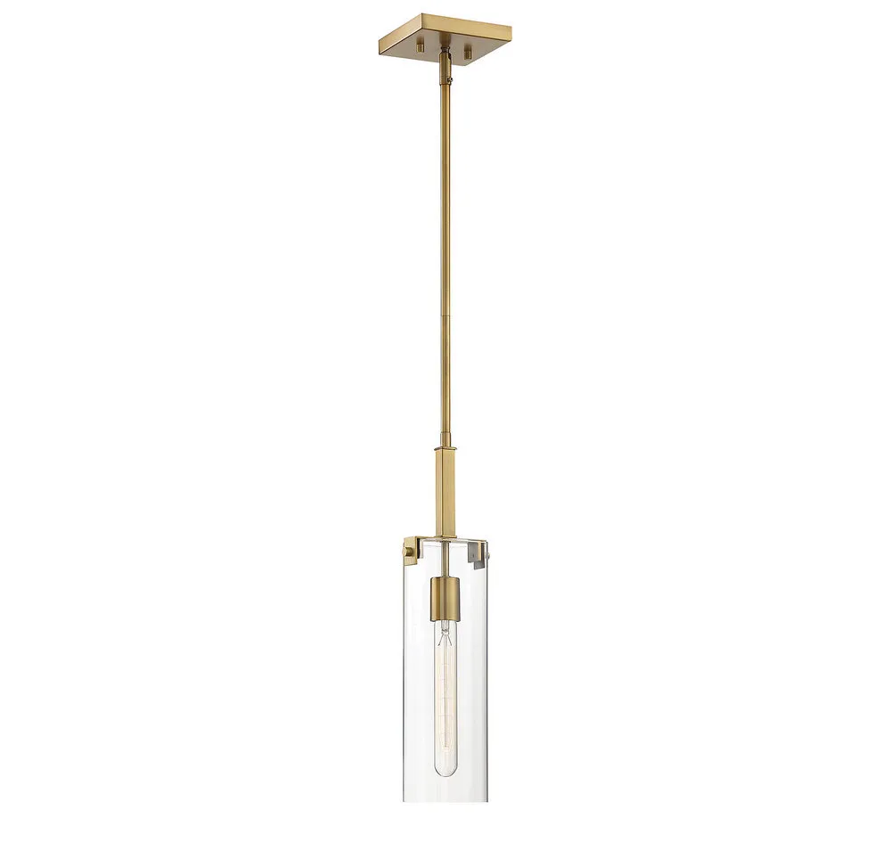 Winfield One Light Mini Pendant in Warm Brass