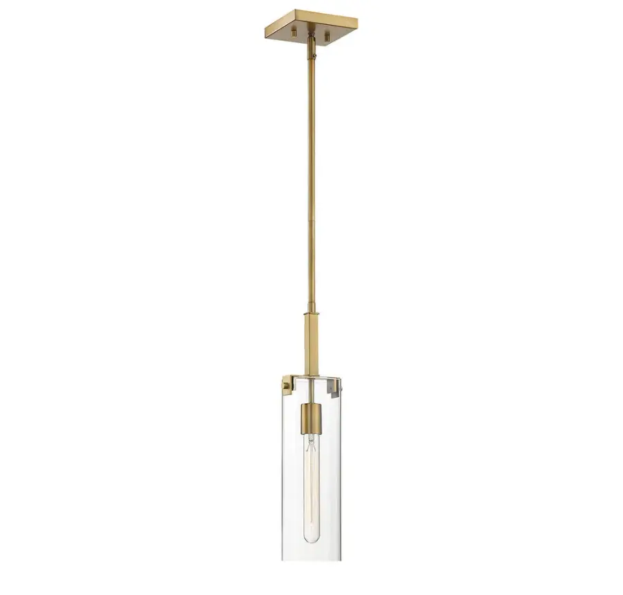 Winfield One Light Mini Pendant in Warm Brass - Image 1
