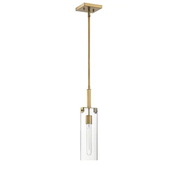 Winfield One Light Mini Pendant in Warm Brass - Image 2