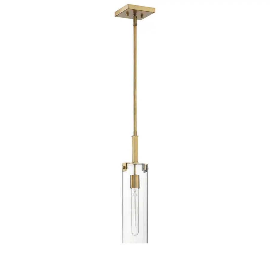Winfield One Light Mini Pendant in Warm Brass - Image 2