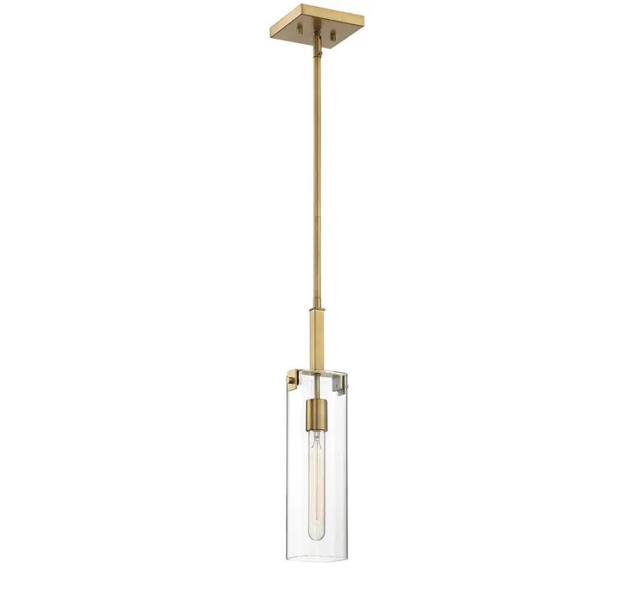 Winfield One Light Mini Pendant in Warm Brass - Image 3