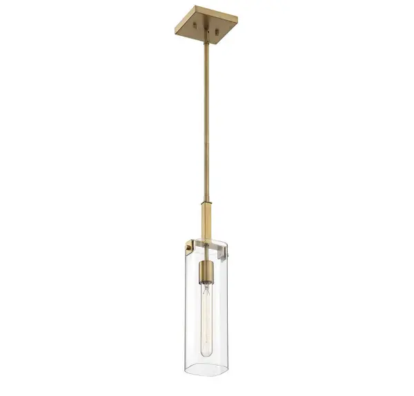 Winfield One Light Mini Pendant in Warm Brass - Image 4