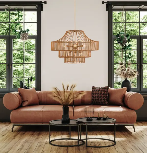 Medlock 8-Light Outdoor Chandelier in Burnished Brass - Image 7