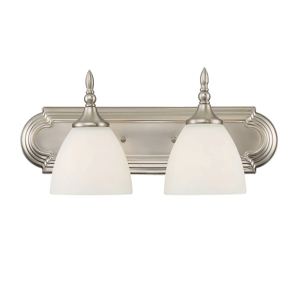 Herndon Two Light Bath Bar in Satin Nickel