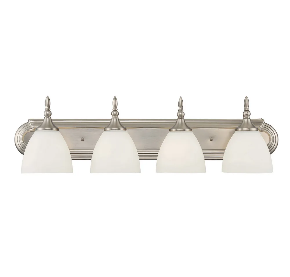 Herndon Four Light Bath Bar in Satin Nickel
