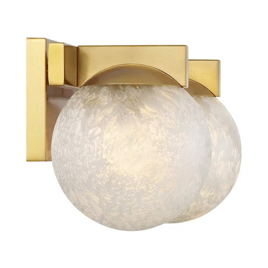 Darien 2-Light Bathroom Vanity Light in Warm Brass - Image 5