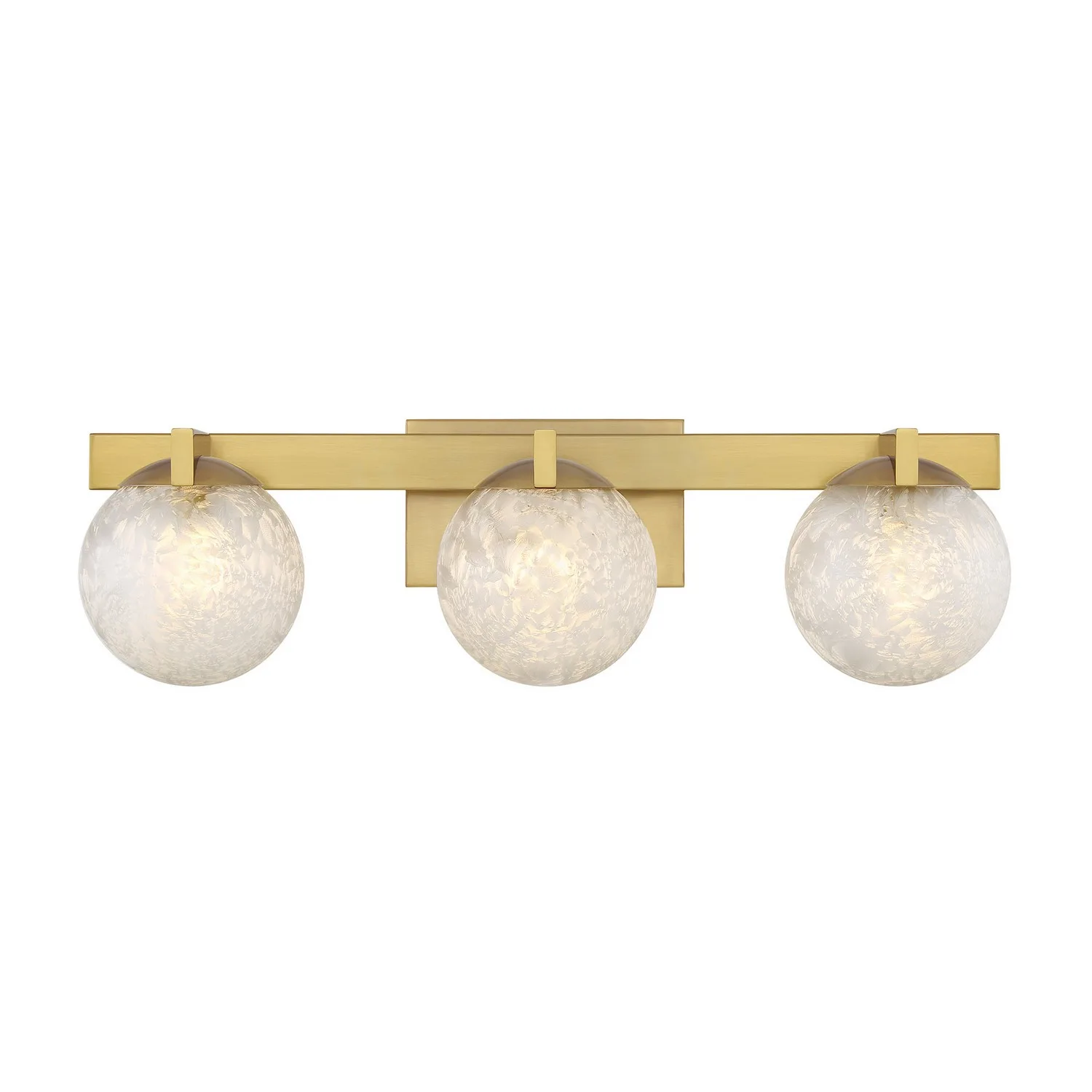 Darien 3-Light Bathroom Vanity in Warm Brass