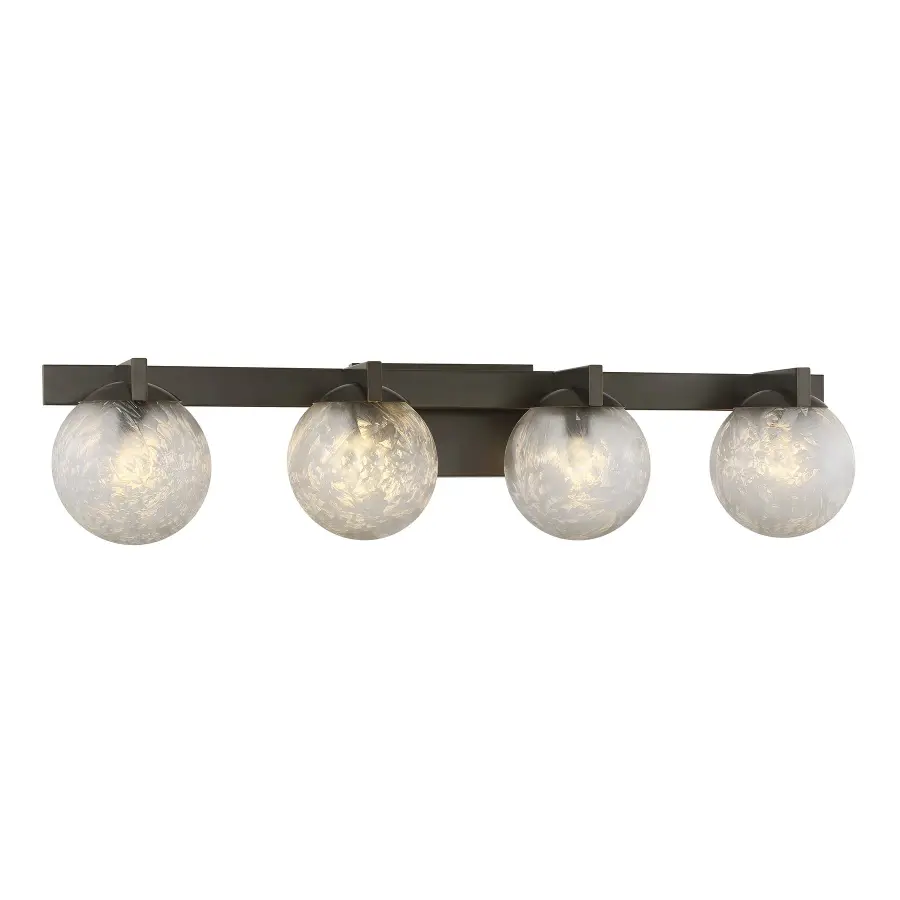 Darien 4-Light Bath Bar in Mediterranean Bronze - Image 3