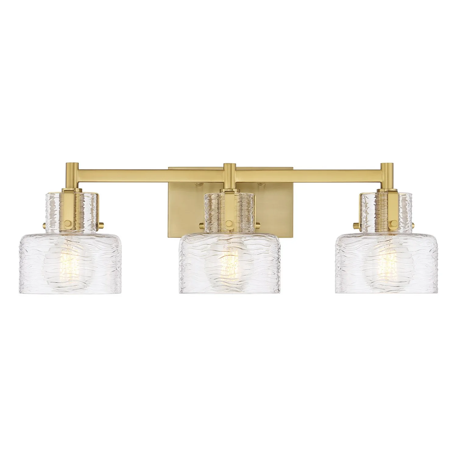 Dover 3-Light Bathroom Vanity in Warm Brass