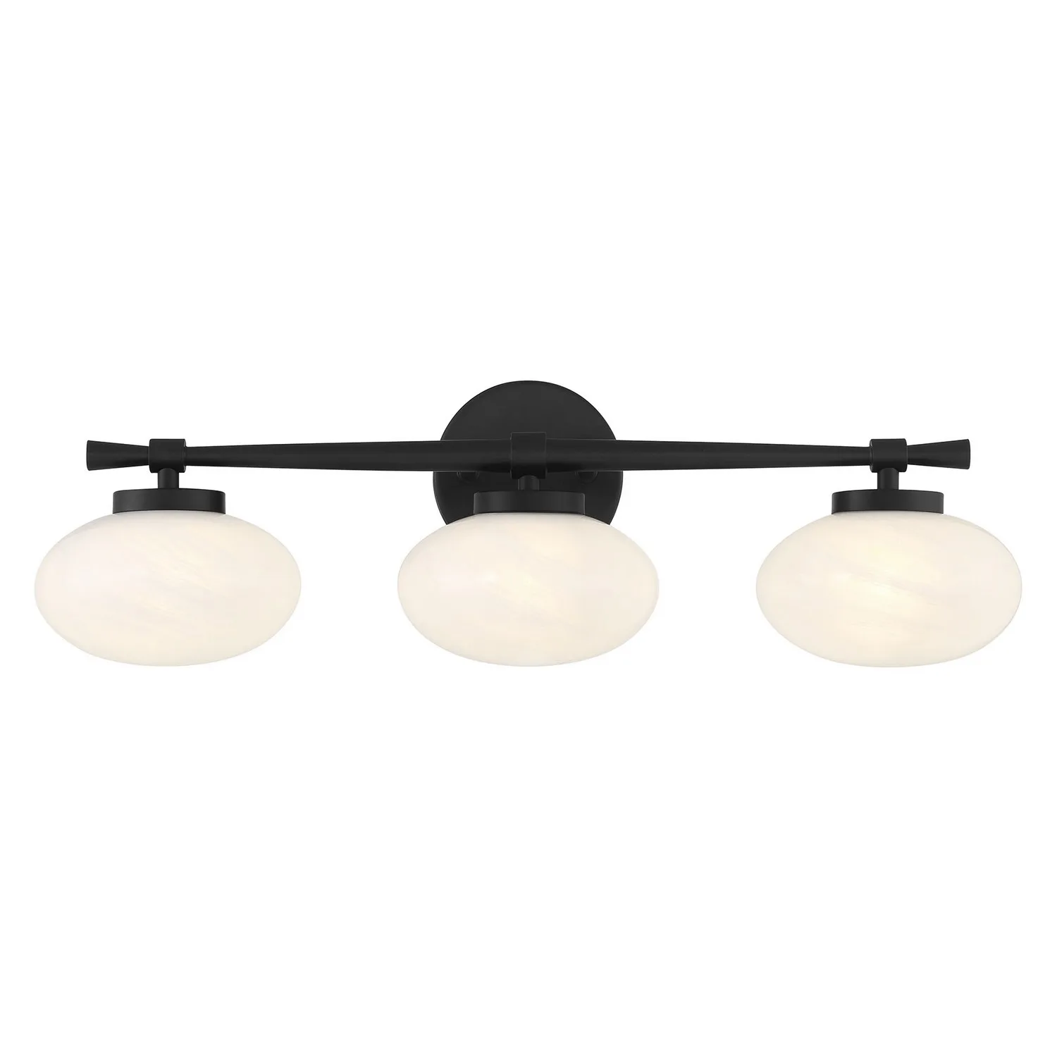 Barrow 3-Light Bathroom Vanity in Matte Black