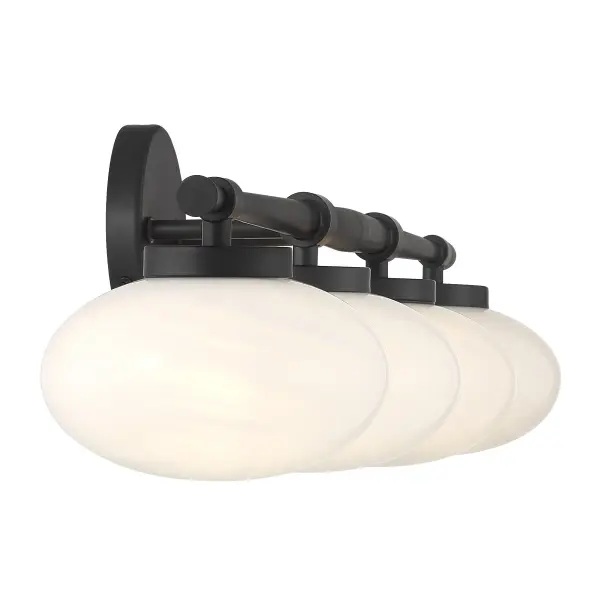 Barrow 4-Light Bathroom Vanity in Matte Black - Image 5