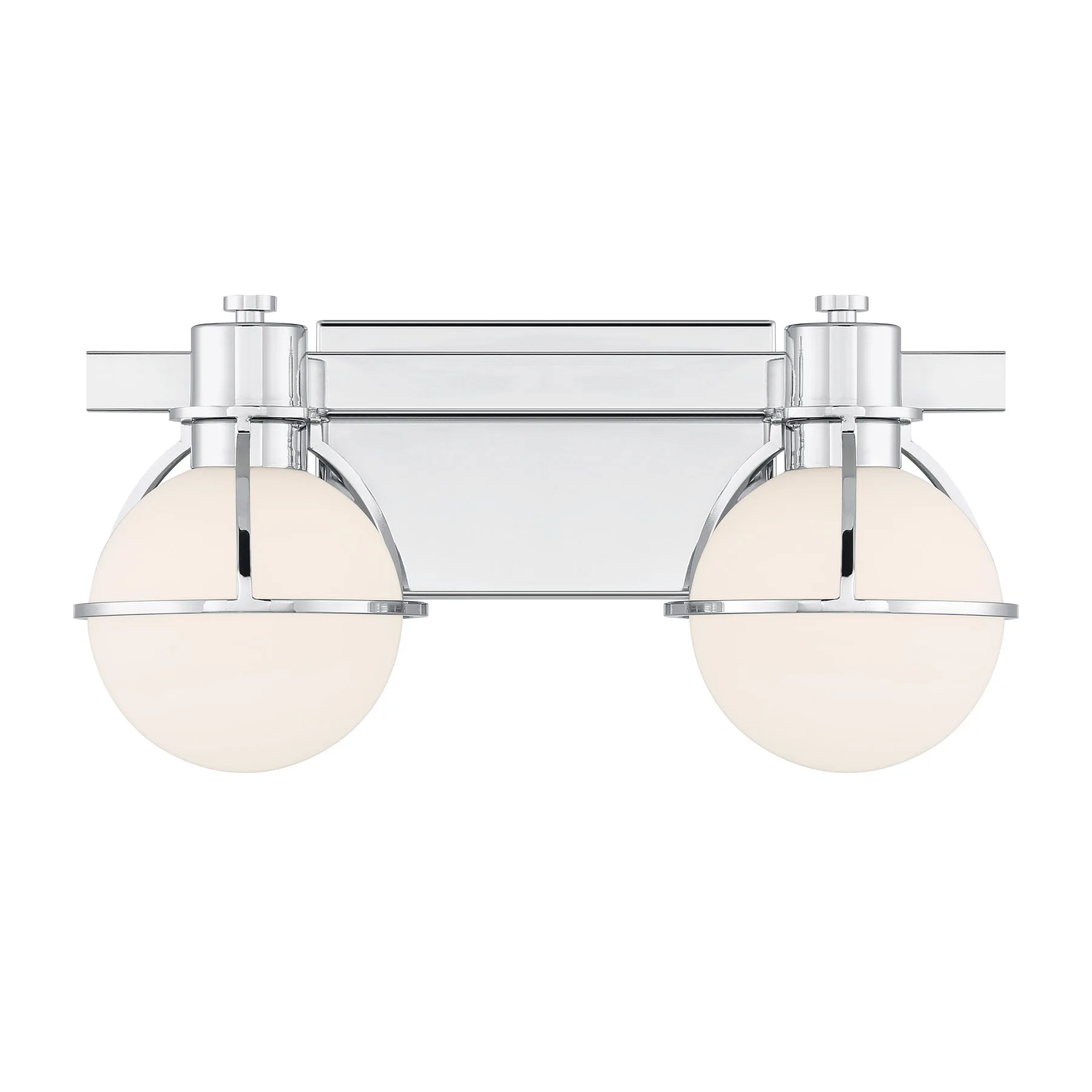 Pierce Two Light Bathroom Vanity in Chrome