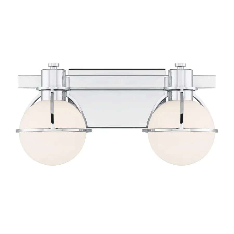Pierce Two Light Bathroom Vanity in Chrome - Image 1