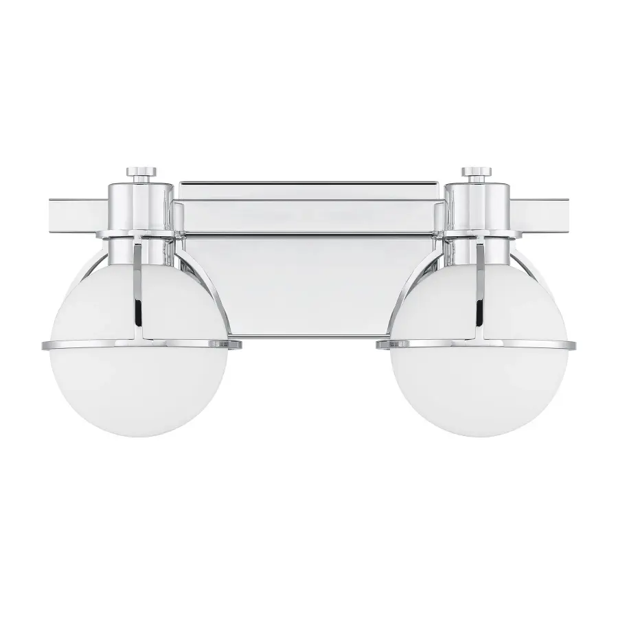 Pierce Two Light Bathroom Vanity in Chrome - Image 2