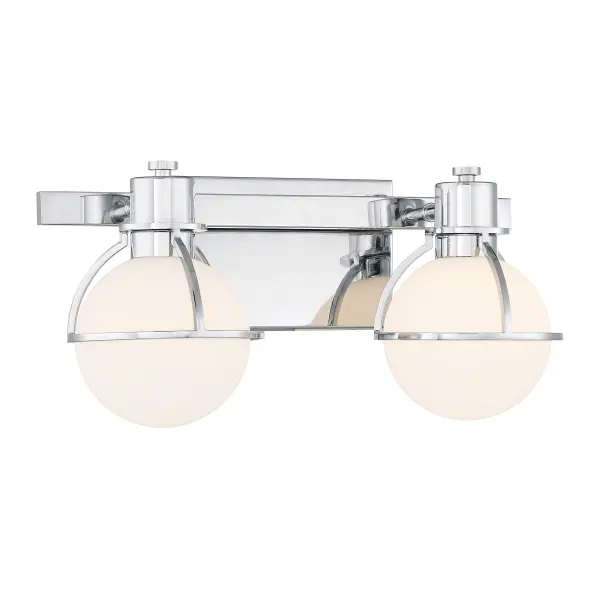 Pierce Two Light Bathroom Vanity in Chrome - Image 3