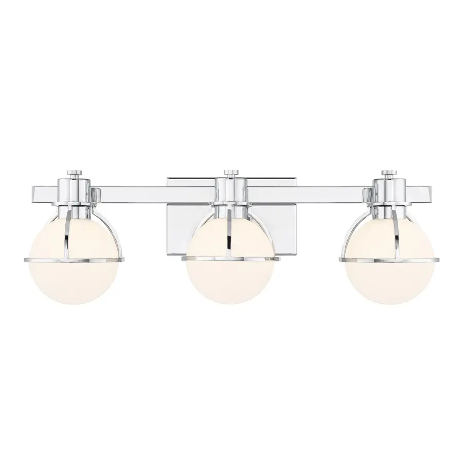 Pierce Three Light Bathroom Vanity in Chrome - Image 1