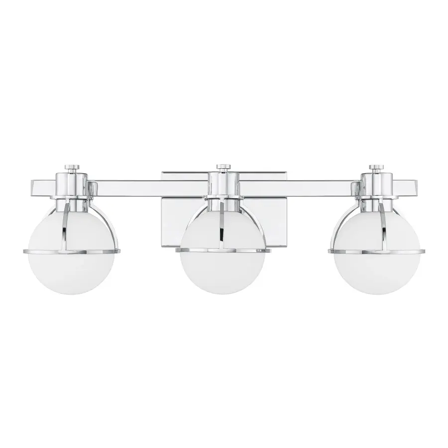 Pierce Three Light Bathroom Vanity in Chrome - Image 2