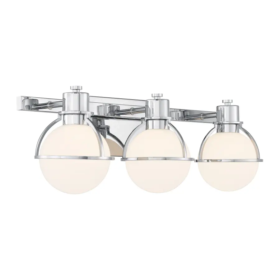 Pierce Three Light Bathroom Vanity in Chrome - Image 4