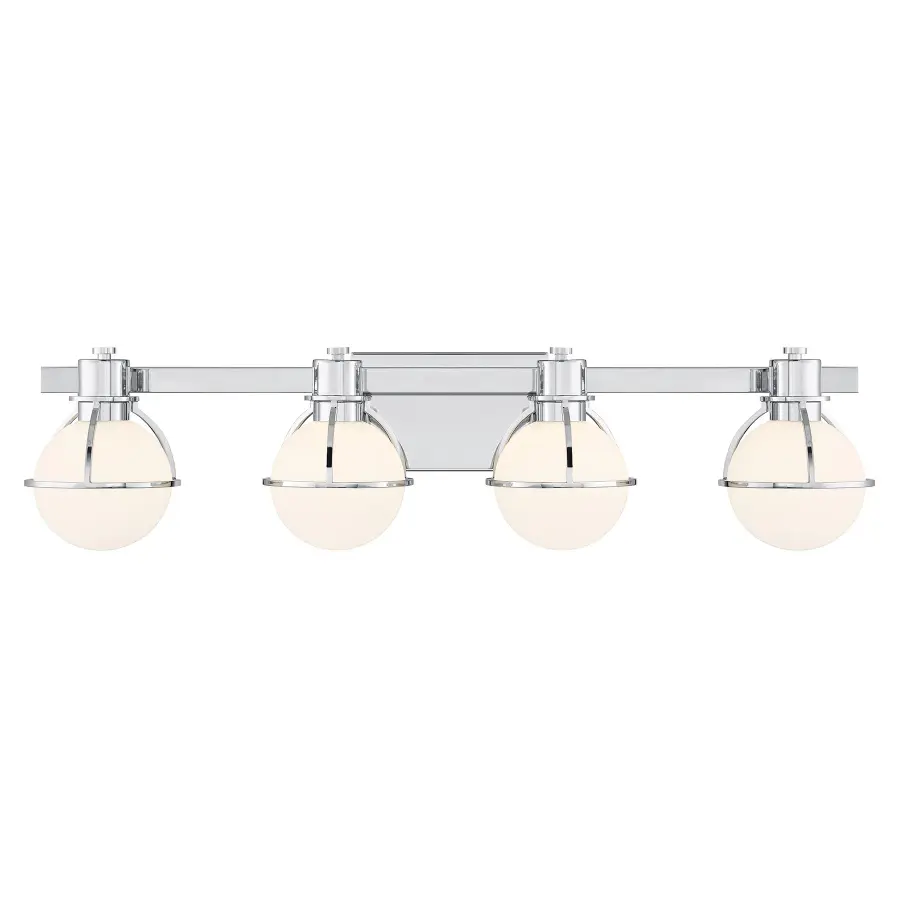 Pierce 4-Light Bathroom Vanity in Chrome - Image 1