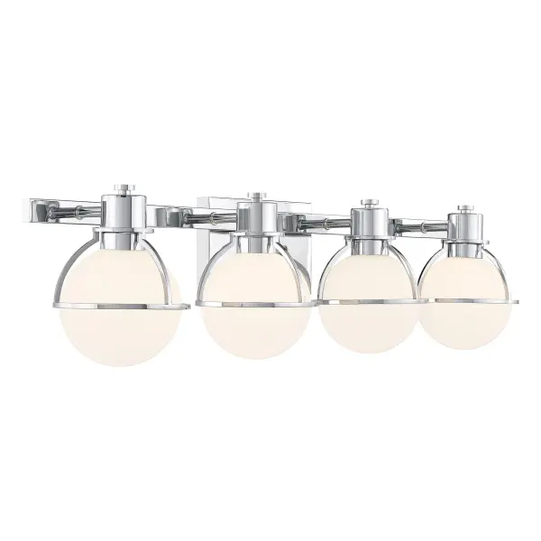 Pierce 4-Light Bathroom Vanity in Chrome - Image 4