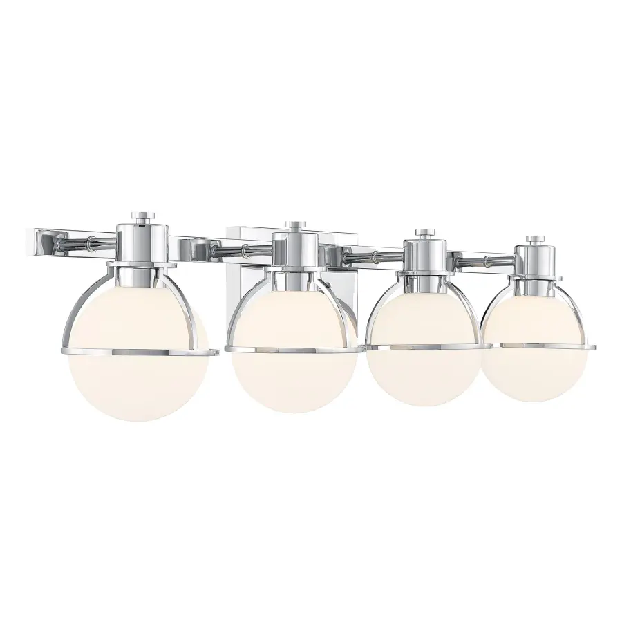 Pierce 4-Light Bathroom Vanity in Chrome - Image 4