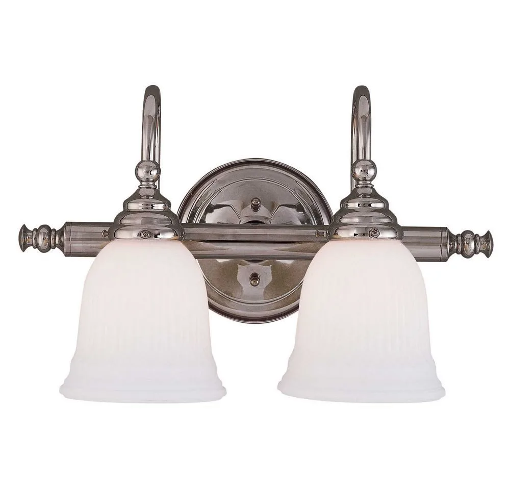 Brunswick Two Light Bath Bar in Chrome