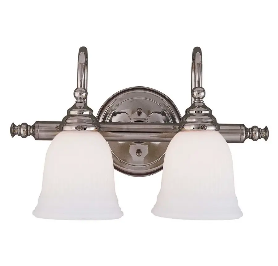 Brunswick Two Light Bath Bar in Chrome