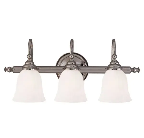 Brunswick Three Light Bath Bar in Chrome