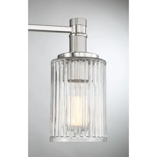 Concord 3-Light Bathroom Vanity Light in Silver and Polished Nickel - Image 6