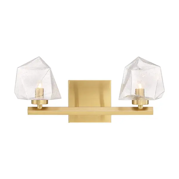 Castello LED Bathroom Vanity Light in Warm Brass - Image 1