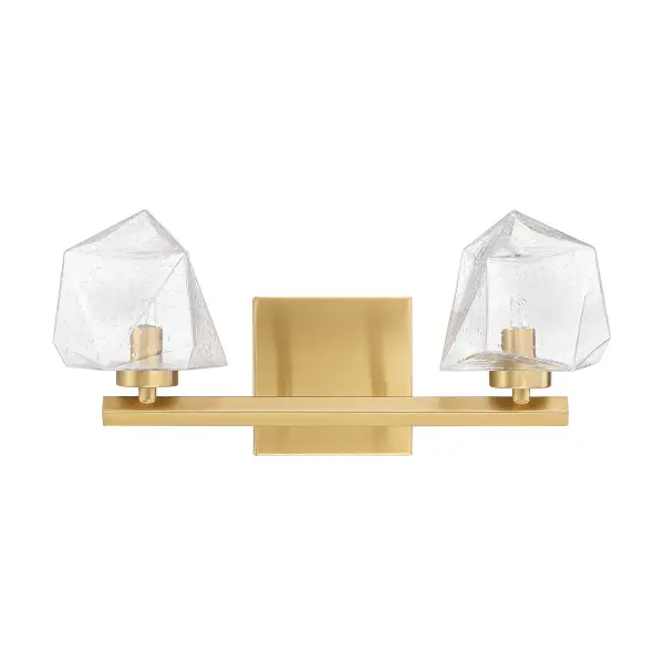 Castello LED Bathroom Vanity Light in Warm Brass - Image 2