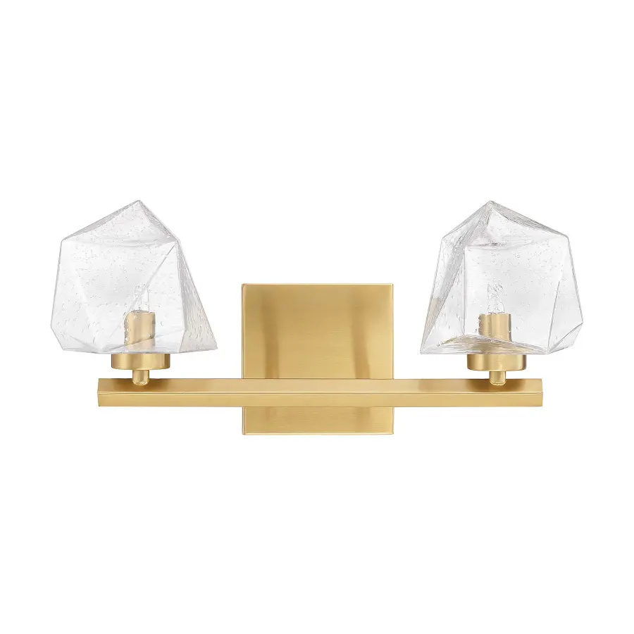 Castello LED Bathroom Vanity Light in Warm Brass - Image 2