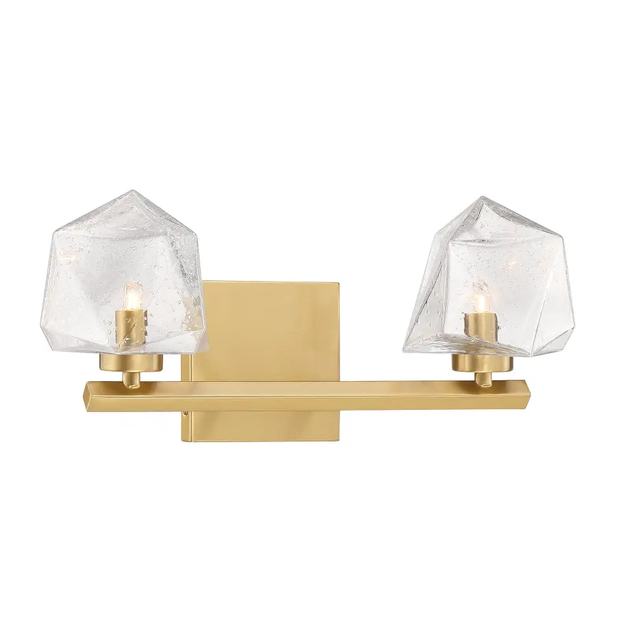 Castello LED Bathroom Vanity Light in Warm Brass - Image 3