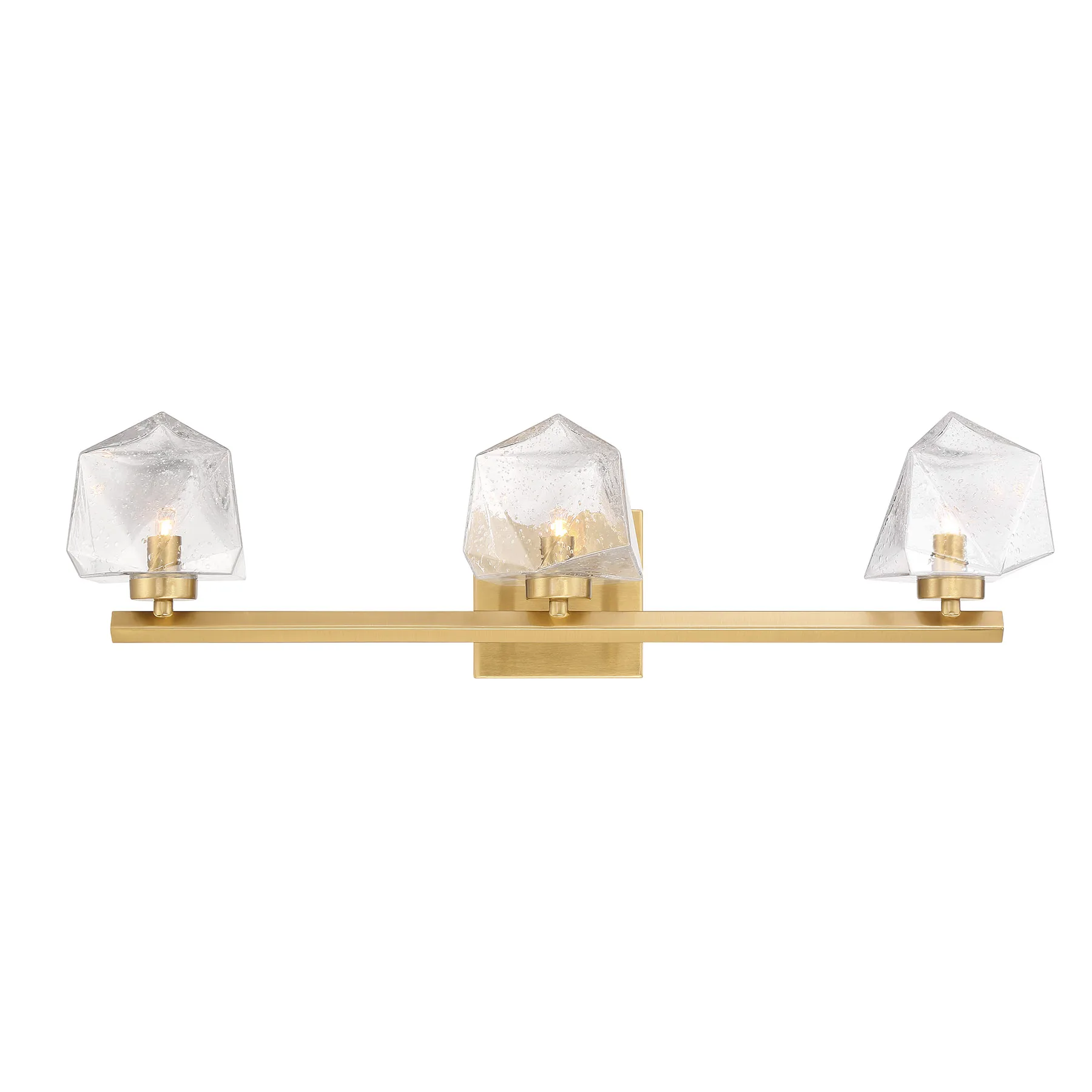 Castello LED Bathroom Vanity Light in Warm Brass