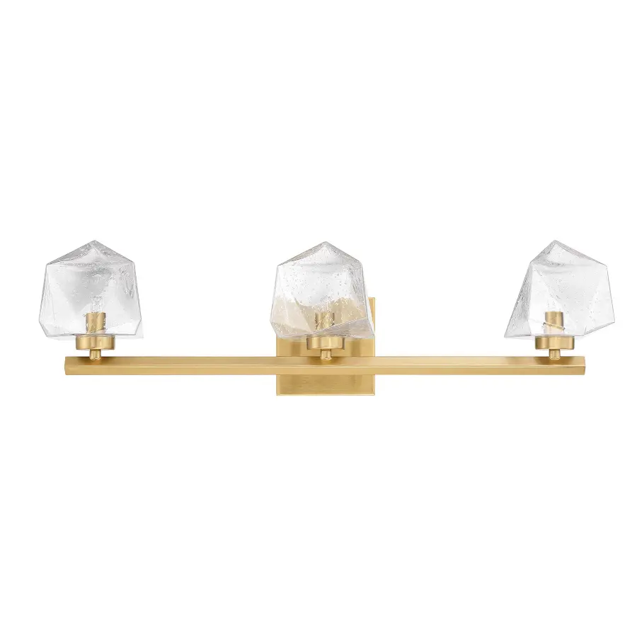 Castello LED Bathroom Vanity Light in Warm Brass - Image 2
