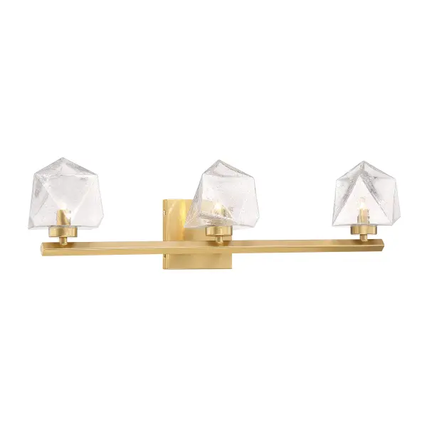 Castello LED Bathroom Vanity Light in Warm Brass - Image 3