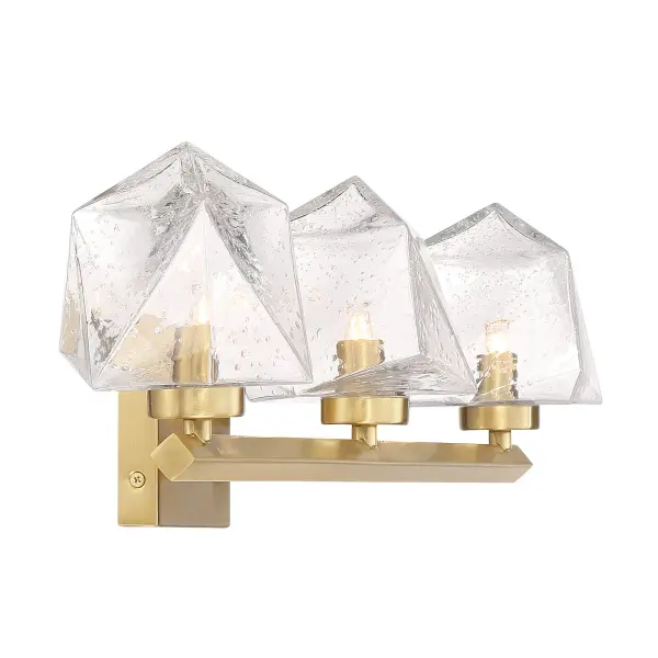 Castello LED Bathroom Vanity Light in Warm Brass - Image 5