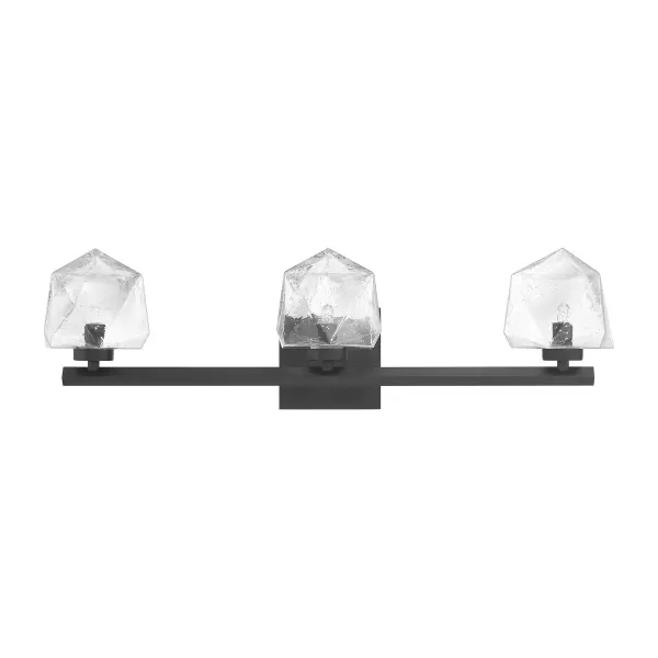 Castello 3-Light Bathroom Vanity Light in Matte Black - Image 2
