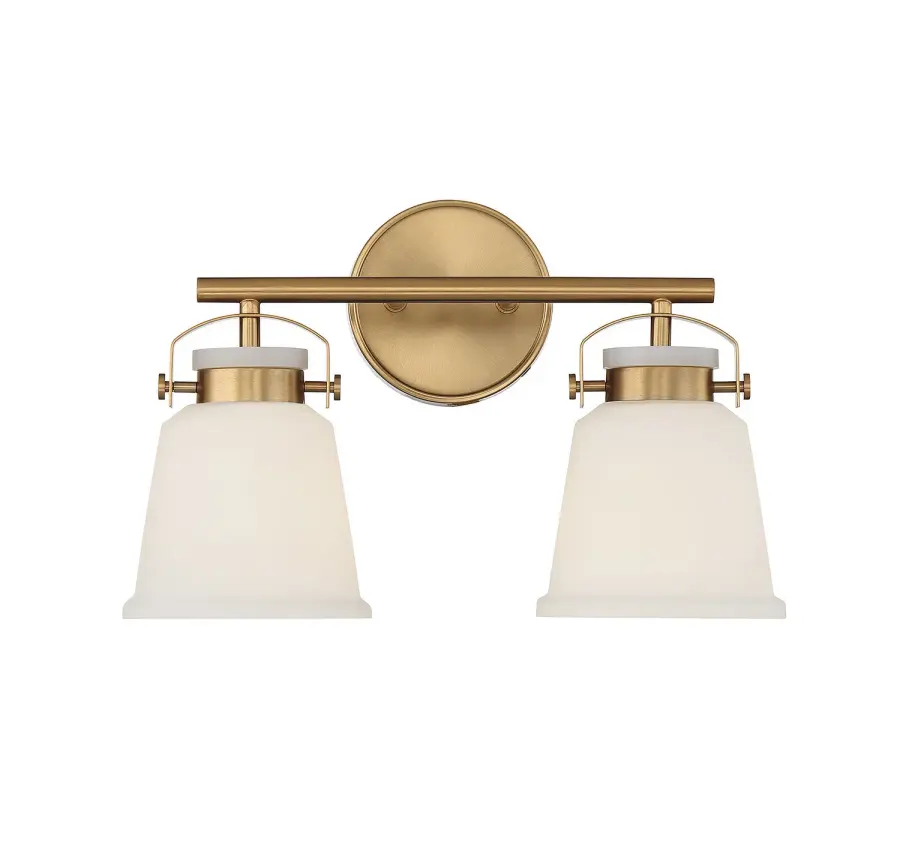 Kaden Two Light Bathroom Vanity in Warm Brass - Image 1