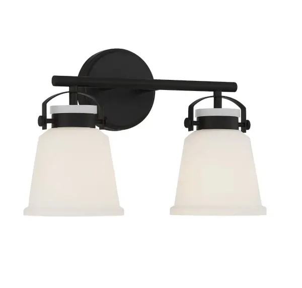 Kaden 2-Light Bathroom Vanity Light in Matte Black - Image 3