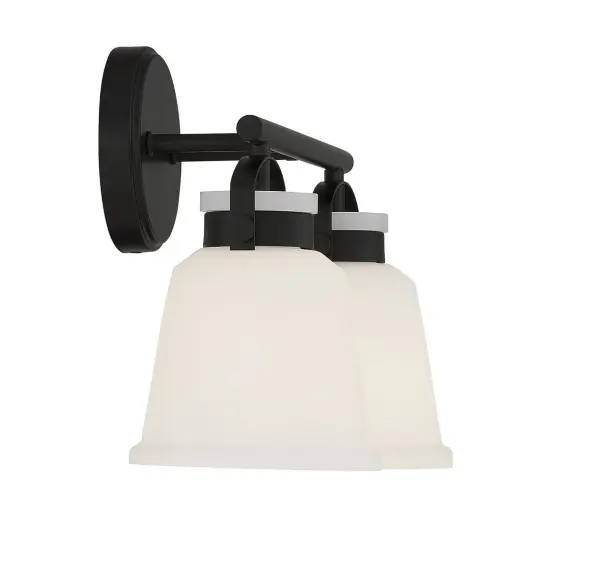 Kaden 2-Light Bathroom Vanity Light in Matte Black - Image 5