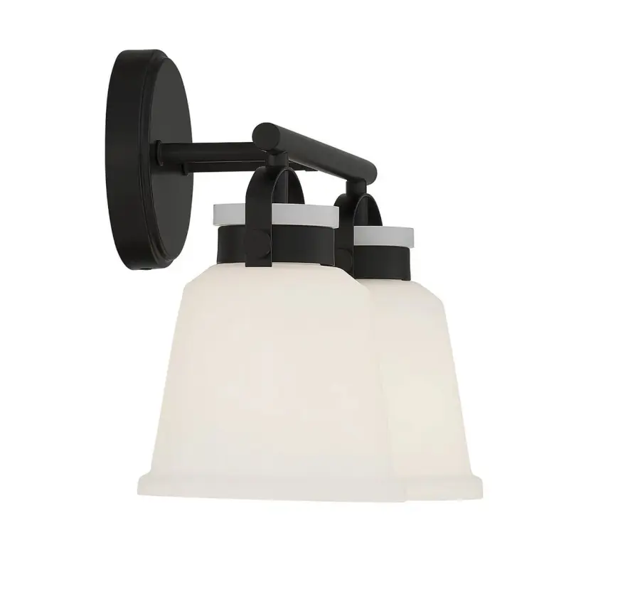 Kaden 2-Light Bathroom Vanity Light in Matte Black - Image 5