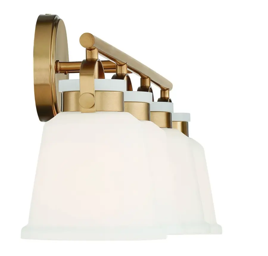Kaden 4-Light Bathroom Vanity in Warm Brass - Image 5