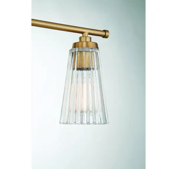 Chantilly 3-Light Bathroom Vanity in Warm Brass - Image 6