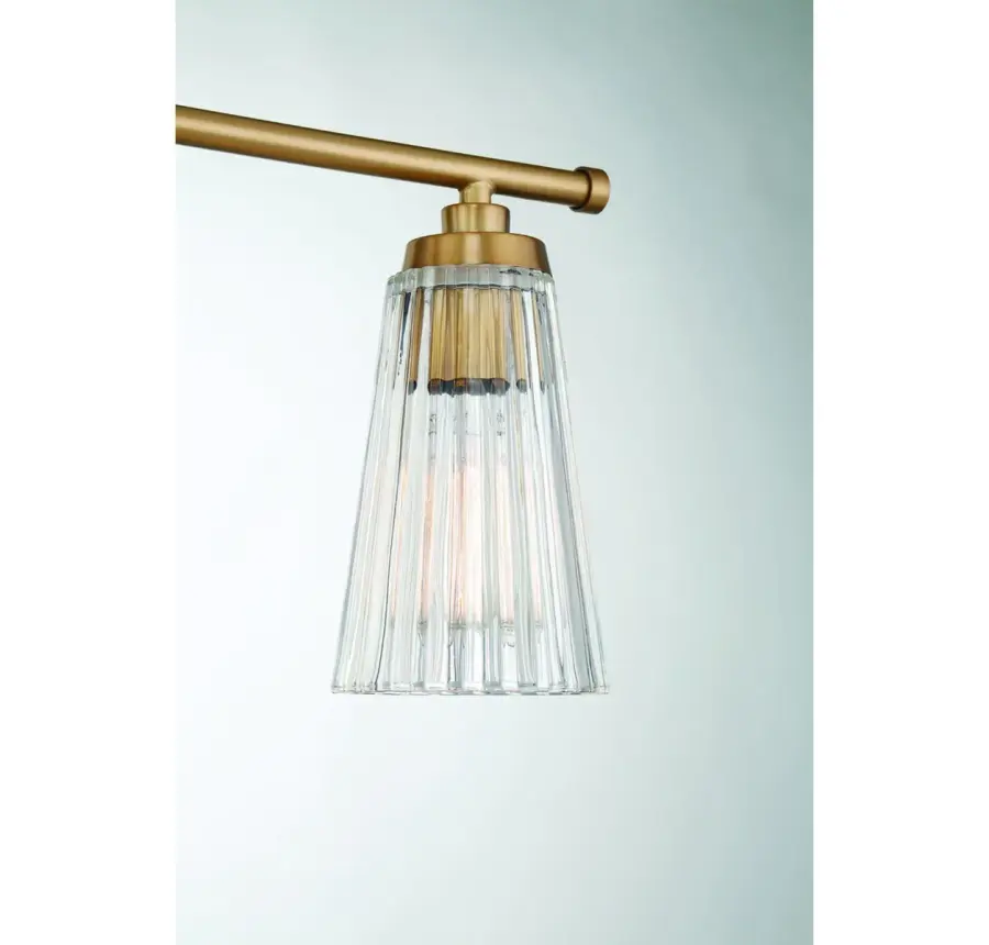 Chantilly 3-Light Bathroom Vanity in Warm Brass - Image 6