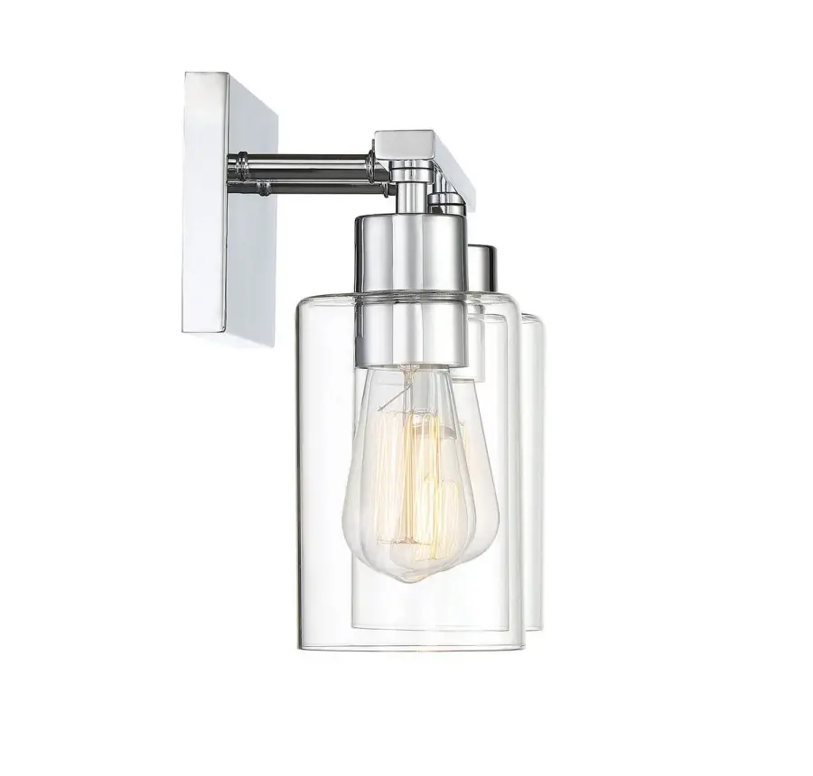 Lambert 2-Light Bathroom Vanity Light in Polished Chrome - Image 2