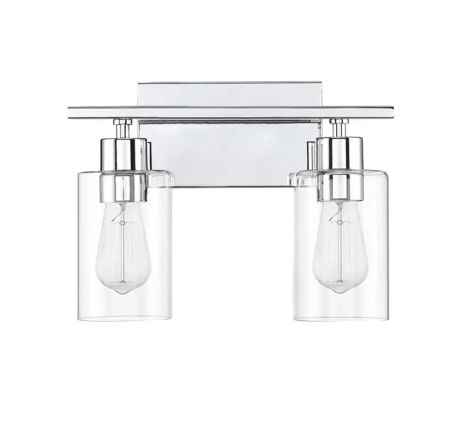 Lambert 2-Light Bathroom Vanity Light in Polished Chrome - Image 5