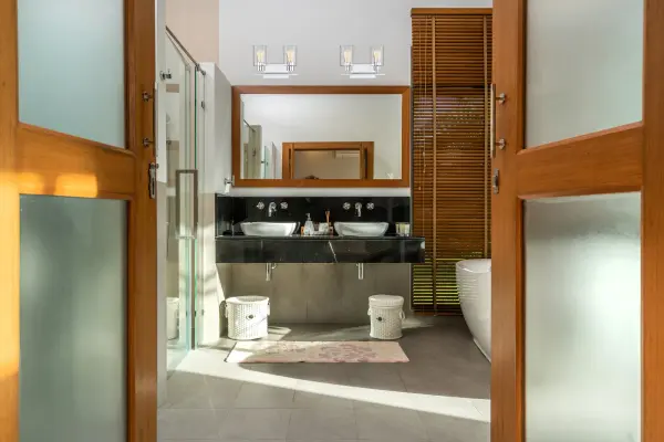 Lambert 2-Light Bathroom Vanity Light in Polished Chrome - Image 7